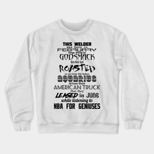 GENIUSMACK Personality (words only) Crewneck Sweatshirt